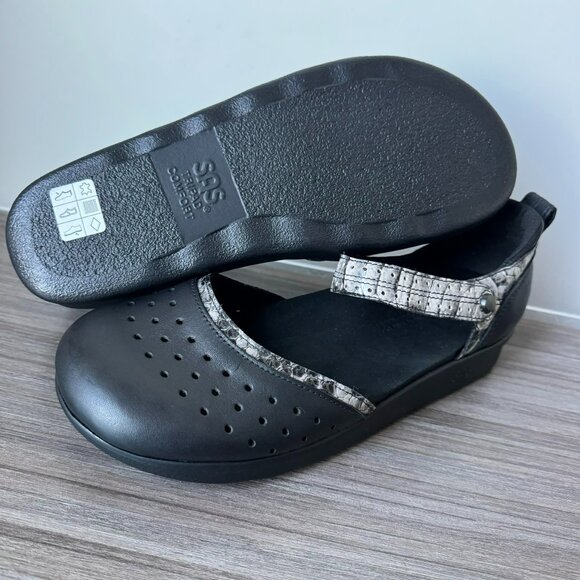 SAS Eden Gravity Women's Mary Jane Shoes $200 Black Mamba - Picture 4 of 14
